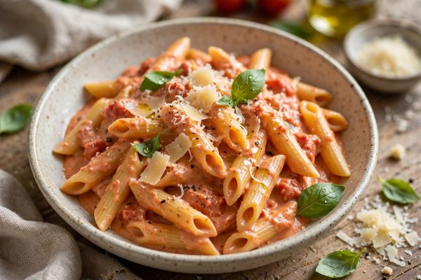 Penne in Creamy tomato sauce