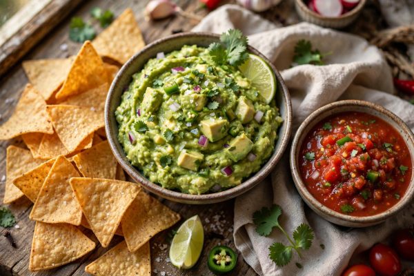 Guacamole with Nachos & Salsa